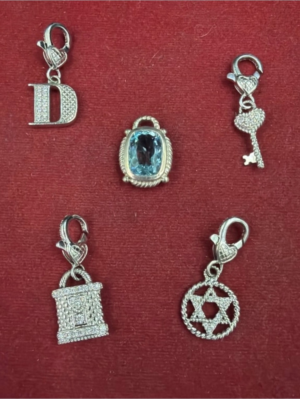 (5) Judith Ripka Sterling Pendants